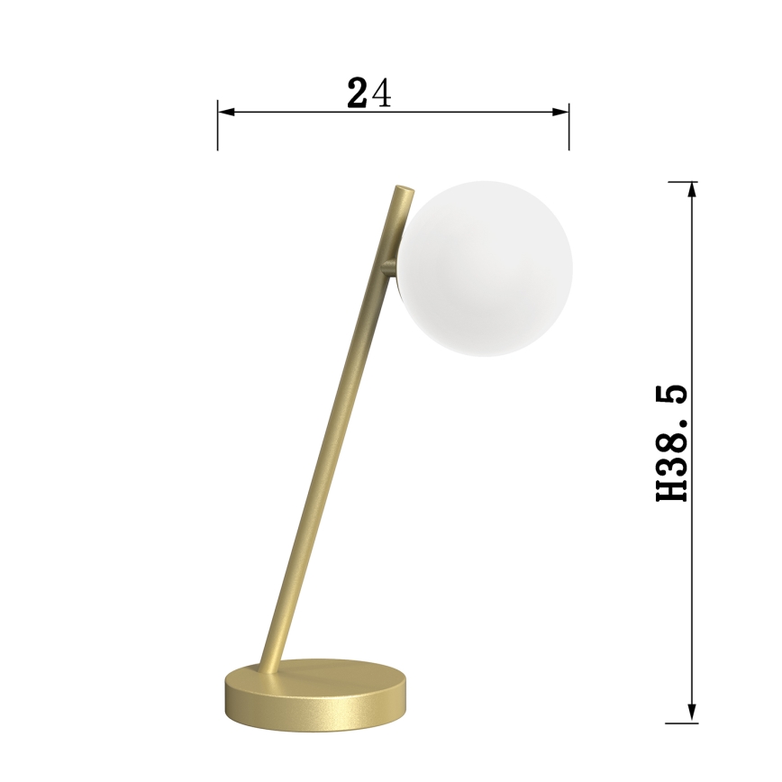 ONLI - Stolna lampa PALOMA 1xG9/10W/230V 38,5 cm zlatna