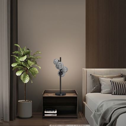 ONLI - Stolna lampa PALOMA 4xG9/10W/230V 48 cm crna/dimna
