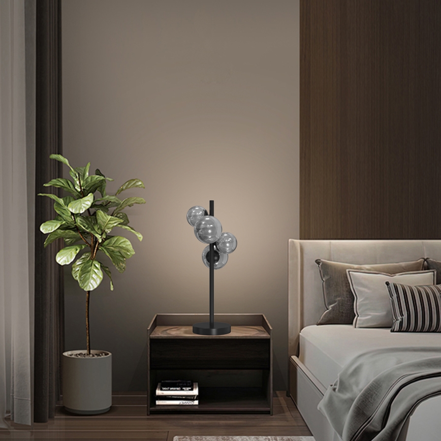 ONLI - Stolna lampa PALOMA 4xG9/10W/230V 48 cm crna/dimna