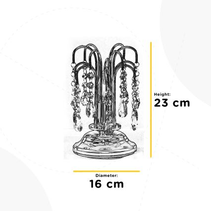 ONLI - Stolna lampa PIOGGIA 1xE14/6W/230V zlatna