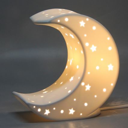 ONLI - Stolna lampa PORCELLANA 1xE14/6W/230V 21 cm mjesec