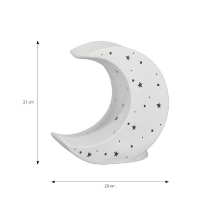 ONLI - Stolna lampa PORCELLANA 1xE14/6W/230V 21 cm mjesec