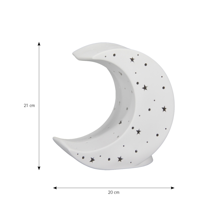 ONLI - Stolna lampa PORCELLANA 1xE14/6W/230V 21 cm mjesec