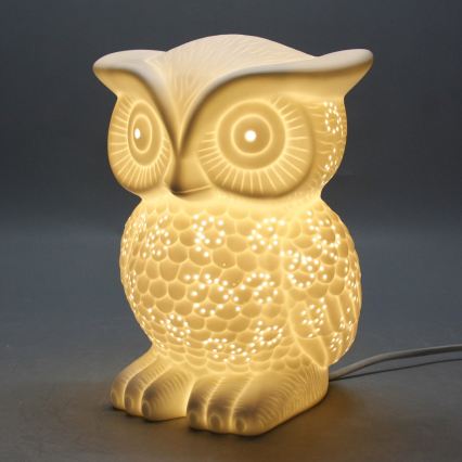 ONLI - Stolna lampa PORCELLANA 1xE14/6W/230V 25 cm sova