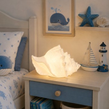 ONLI - Stolna lampa PORCELLANA 1xE14/6W/230V 29 cm školjka