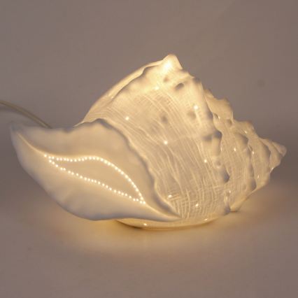 ONLI - Stolna lampa PORCELLANA 1xE14/6W/230V 29 cm školjka