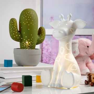ONLI - Stolna lampa PORCELLANA 1xE14/6W/230V 30 cm žirafa