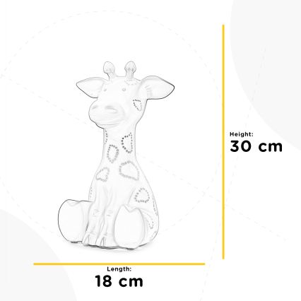 ONLI - Stolna lampa PORCELLANA 1xE14/6W/230V 30 cm žirafa