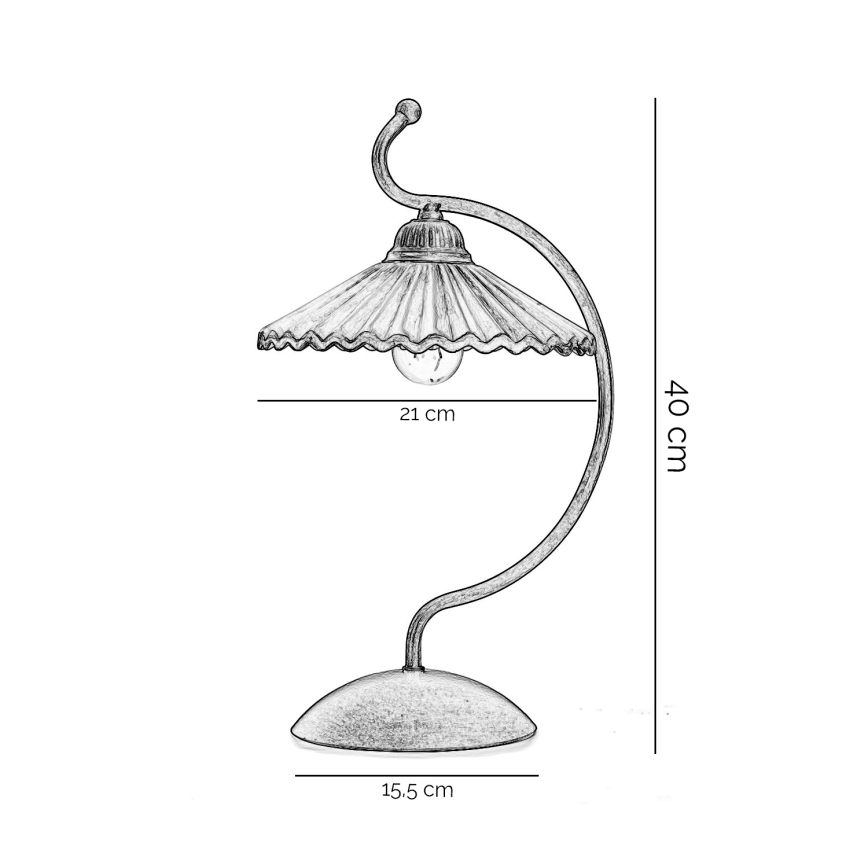 ONLI - Stolna lampa ROSINA 1xE14/6W/230V brončana