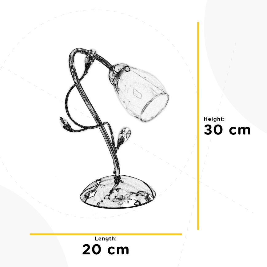 ONLI - Stolna lampa SHARON 1xE14/6W/230V 30 cm