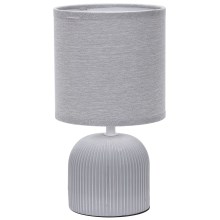 ONLI - Stolna lampa SHELLY 1xE27/22W/230V siva 28 cm