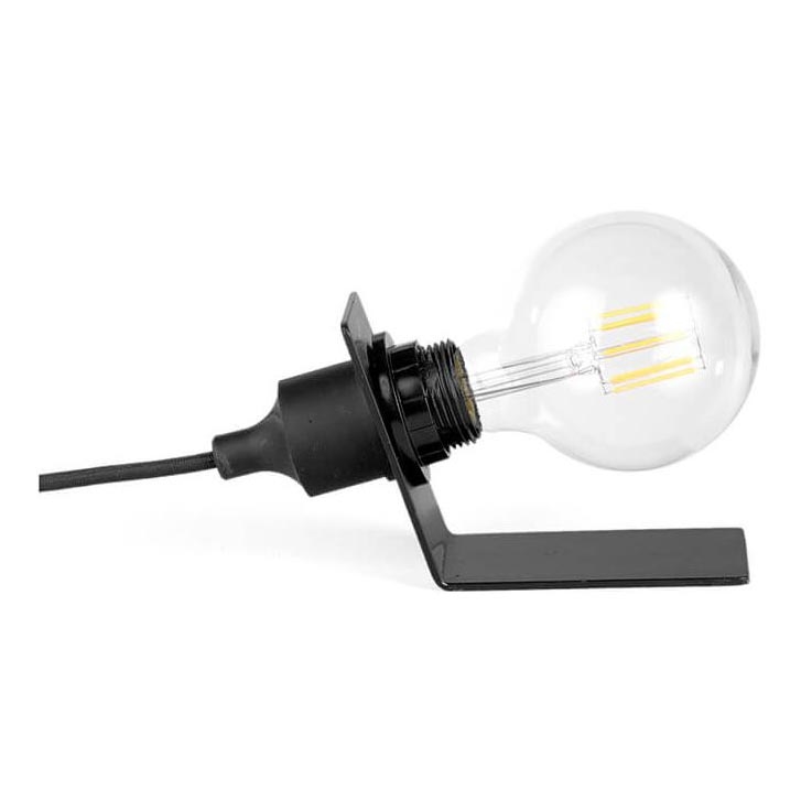 ONLI - Stolna lampa WIRE 1xE27/15W/230V 10 cm crna