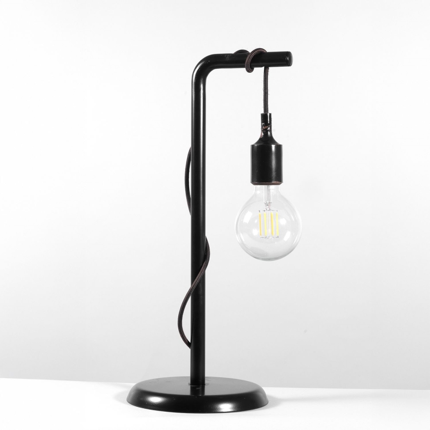 ONLI - Stolna lampa WIRE 1xE27/15W/230V 50 cm crna