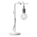 ONLI - Stolna lampa WIRE 1xE27/15W/230V 50 cm siva/bijela