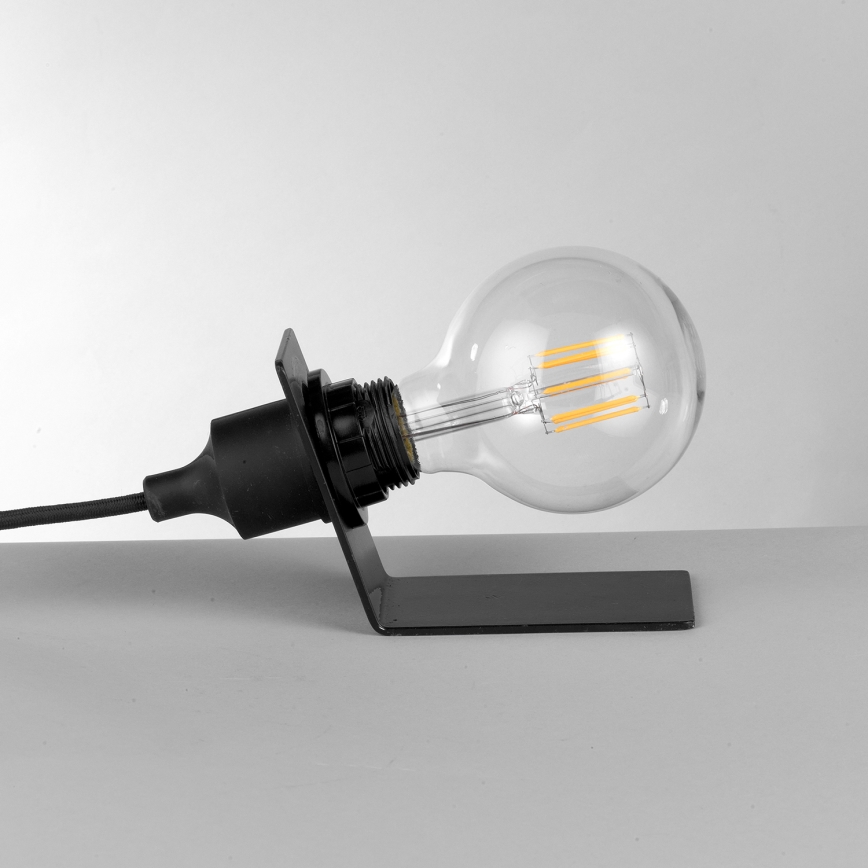 ONLI - Stolna lampa WIRE 1xE27/15W/230V 9 cm crna