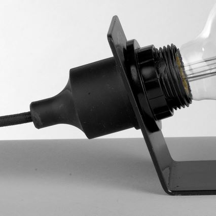 ONLI - Stolna lampa WIRE 1xE27/15W/230V 9 cm crna