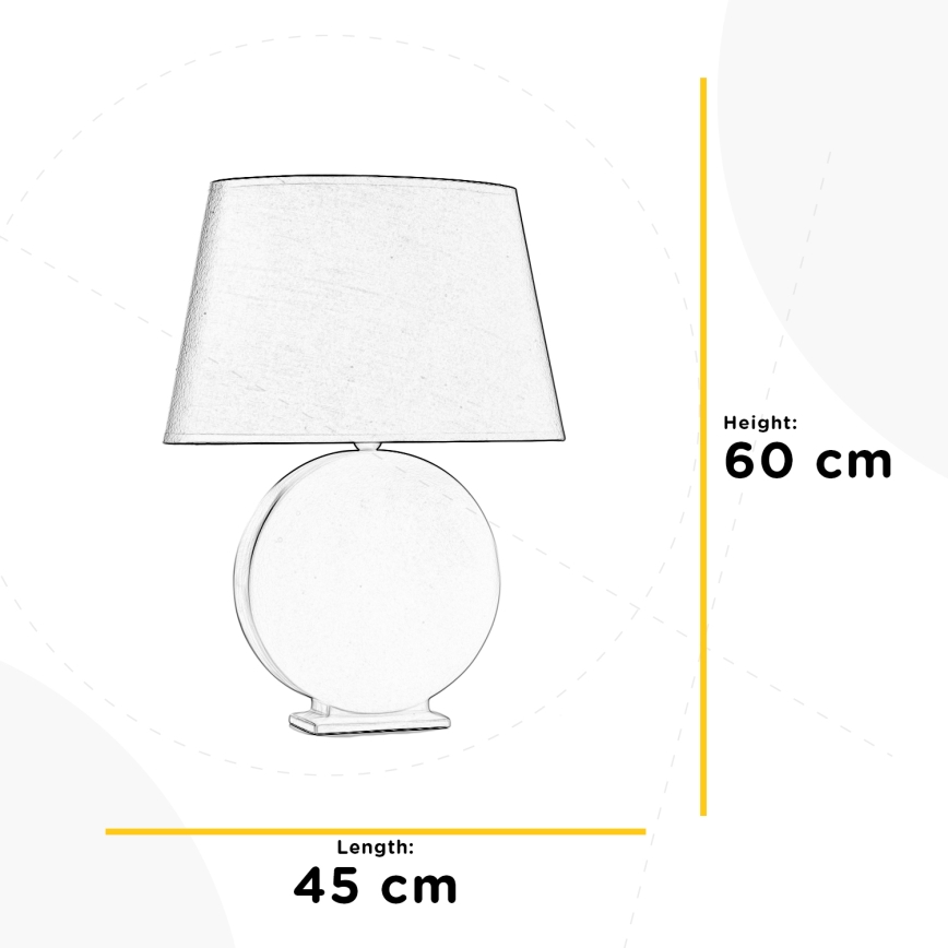 ONLI - Stolna lampa ZEN 1xE27/22W/230V 60 cm