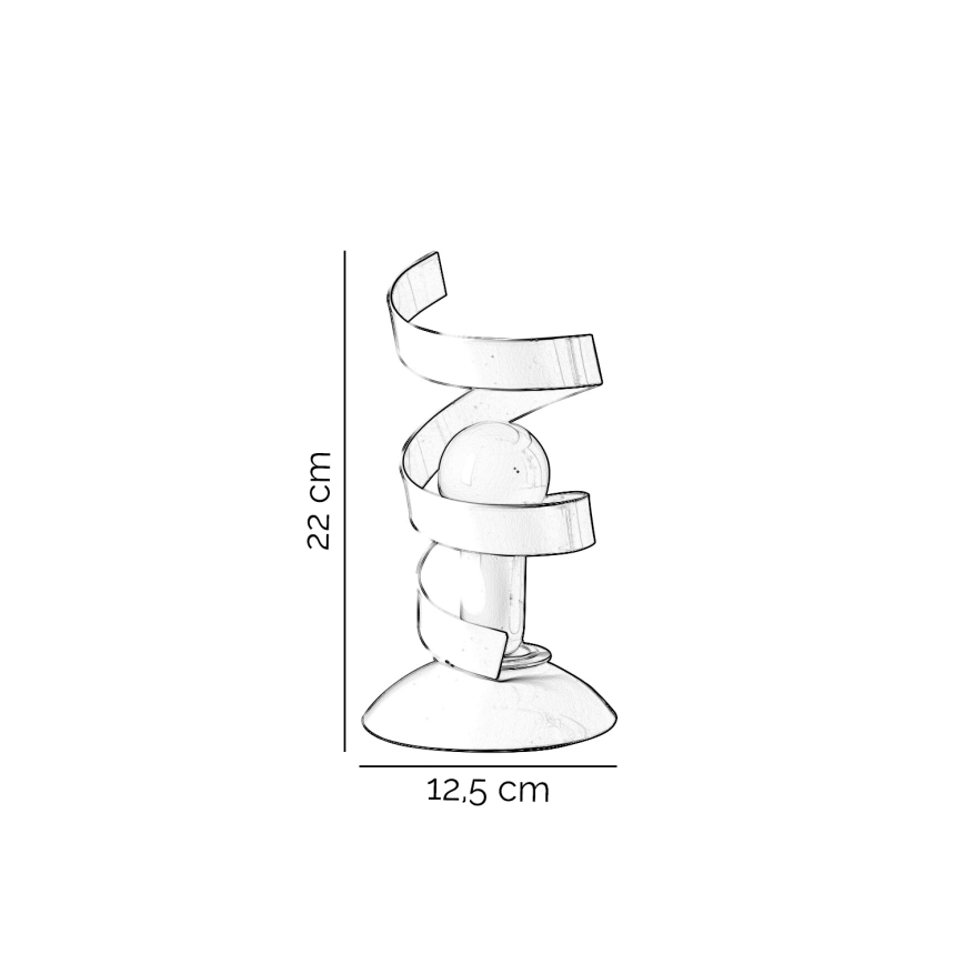 ONLI - Stolna lampa ZOE 1xE14/6W/230V 22 cm bijela
