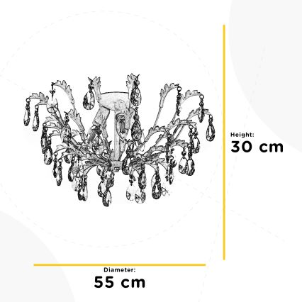 ONLI - Stropna svjetiljka CESTA 3xE14/6W/230V