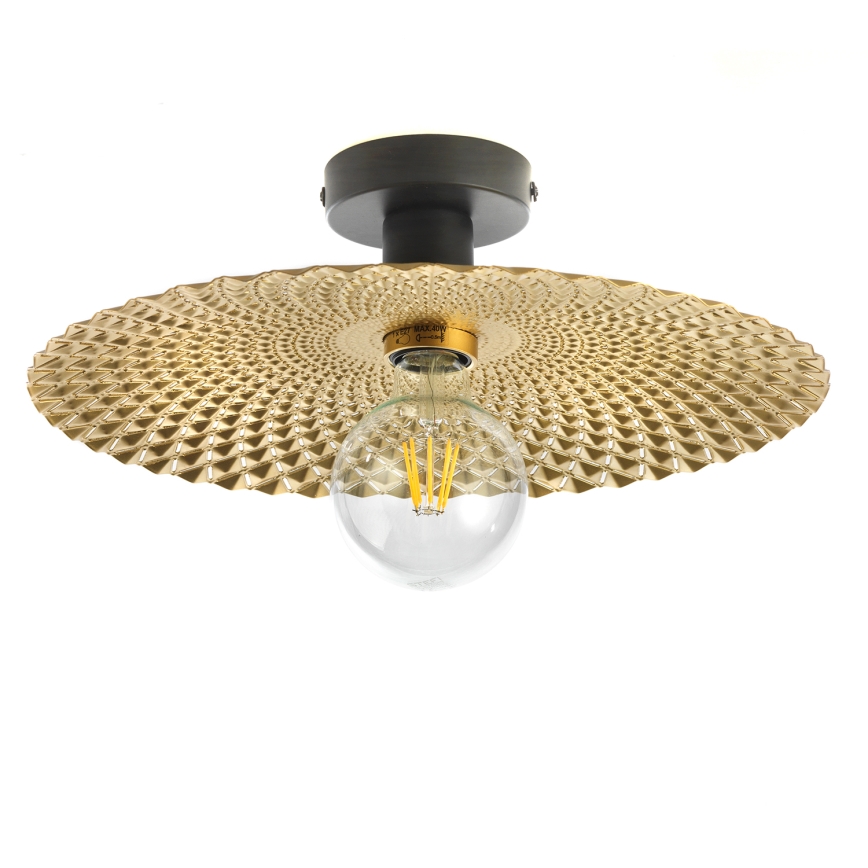 ONLI - Stropna svjetiljka GOLDEN 1xE27/22W/230V pr. 38 cm zlatna/crna