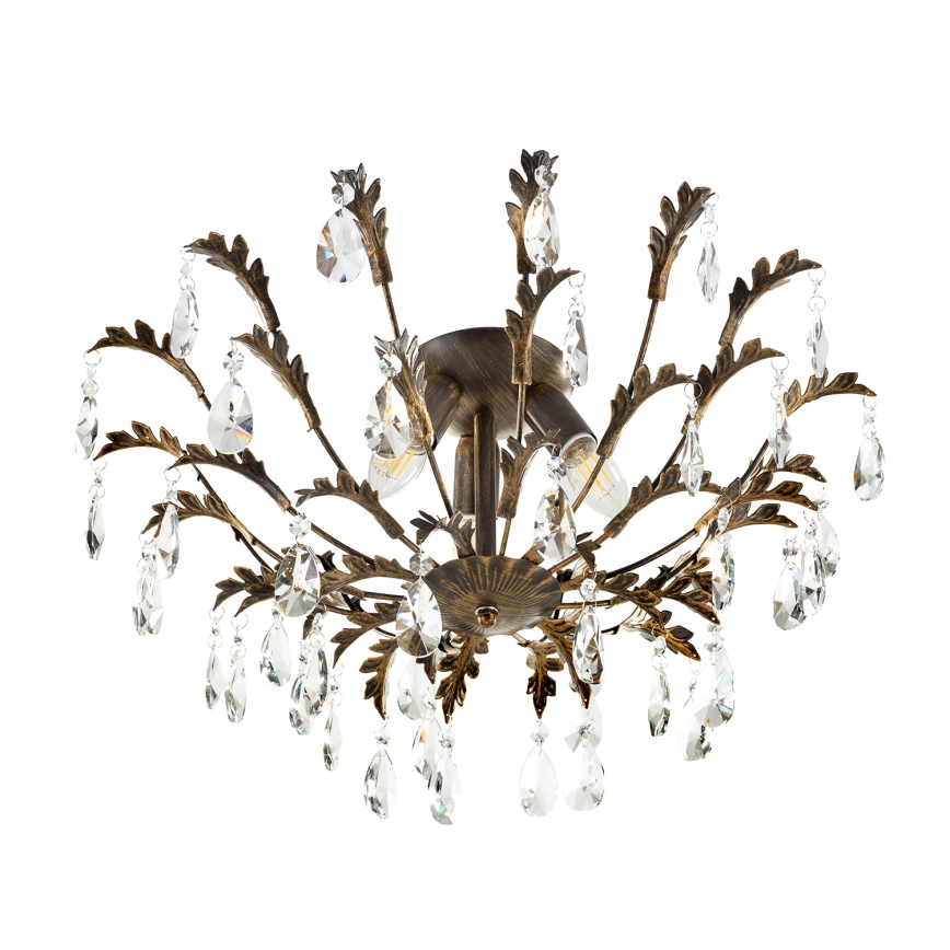 ONLI - Stropna svjetiljka TERESA 3xE14/6W/230V brončana