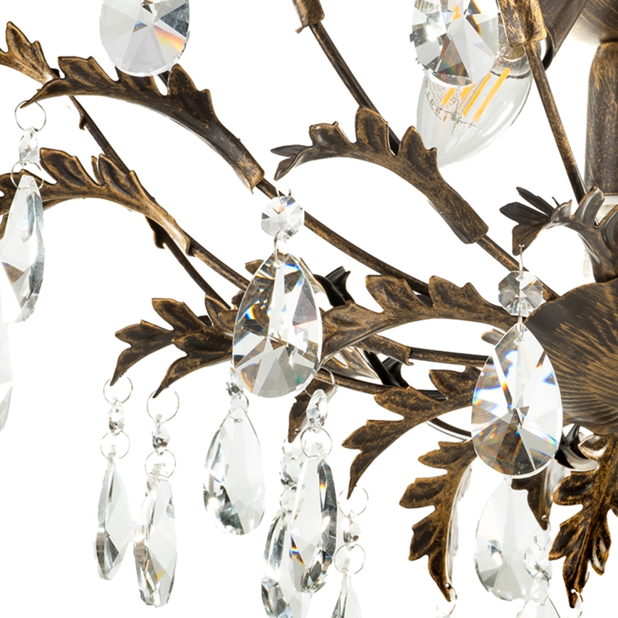 ONLI - Stropna svjetiljka TERESA 3xE14/6W/230V brončana