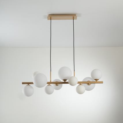 ONLI - Viseći luster PALOMA na sajli 10xG9/3W/230V zlatna