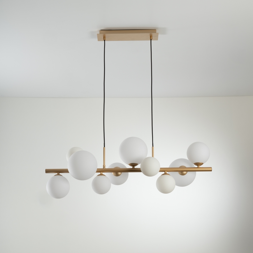 ONLI - Viseći luster PALOMA na sajli 10xG9/3W/230V zlatna