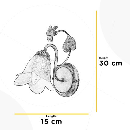 ONLI - Zidna svjetiljka BOTTON DORO 1xE14/6W/230V