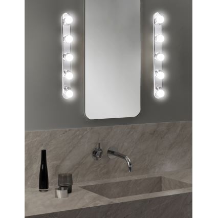 ONLI - Zidna svjetiljka HOLLYWOOD 5xE14/6W/230V sjajni krom