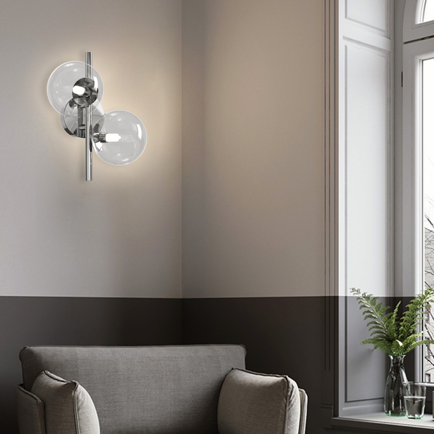ONLI - Zidna svjetiljka KIMBERLY 2xG9/6W/230V sjajni krom