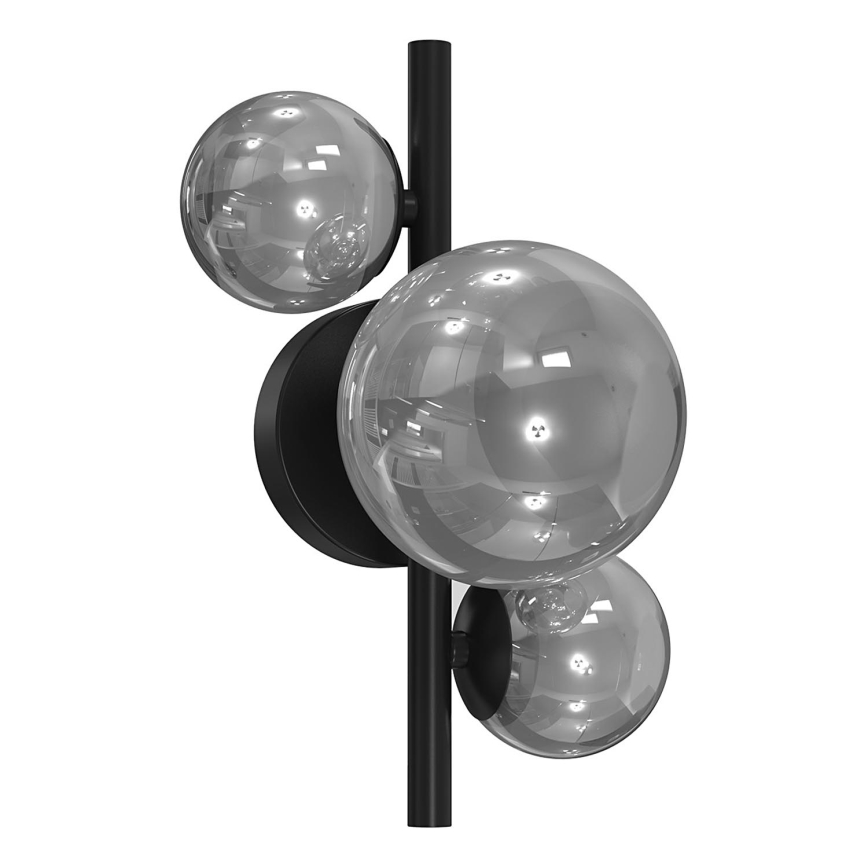 ONLI - Zidna svjetiljka PALOMA 3xG9/10W/230V crna/dimna