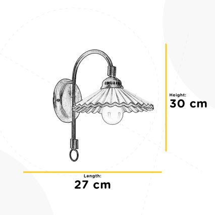 ONLI - Zidna svjetiljka ROSINA 1xE14/6W/230V