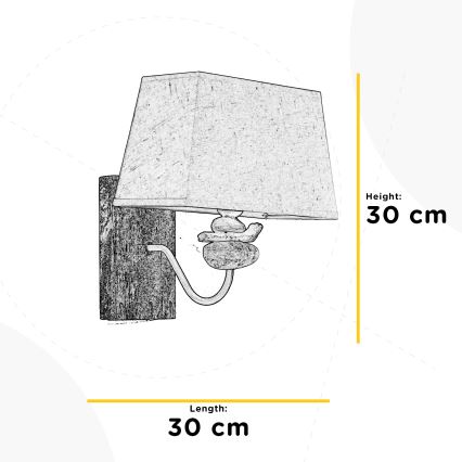 ONLI - Zidna svjetiljka SEREGON 1xE27/22W/230V