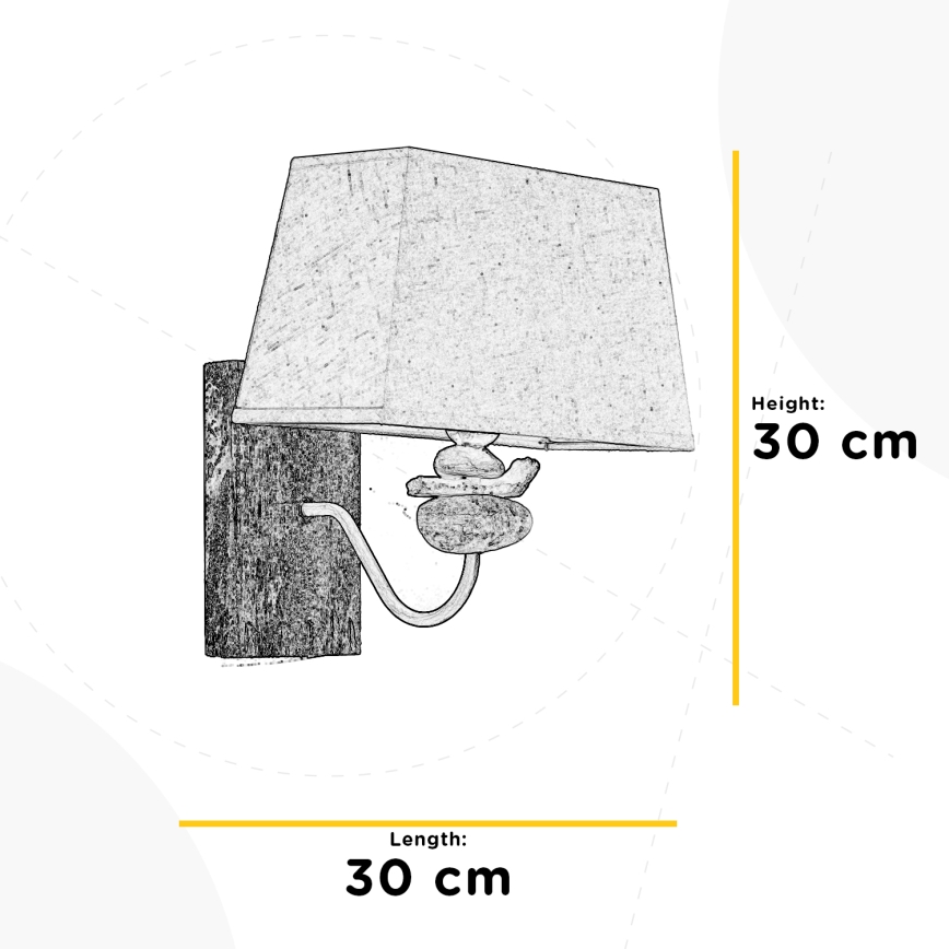 ONLI - Zidna svjetiljka SEREGON 1xE27/22W/230V