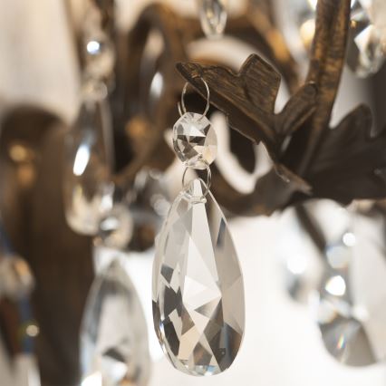 ONLI - Zidna svjetiljka TERESA 2xE14/6W/230V brončana