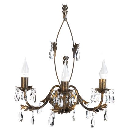 ONLI - Zidna svjetiljka TERESA 3xE14/6W/230V brončana