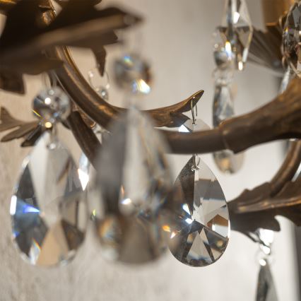 ONLI - Zidna svjetiljka TERESA 5xE14/6W/230V brončana