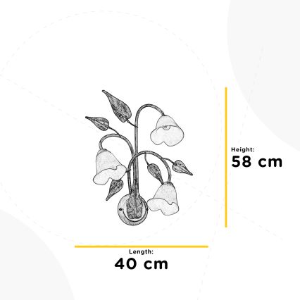 ONLI - Zidna svjetiljka VANDA 3xE14/6W/230V