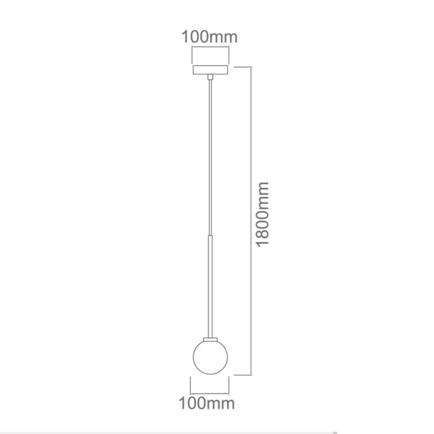 Open Design OR80629 - Luster na sajli OTA 1xG9/8W/230V crni