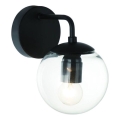 Open Design OR81404 - Zidna svjetiljka BAO 1xE27/8W/230V crna/prozirna