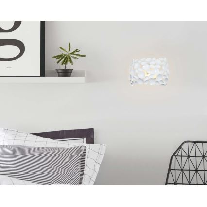 Open Design OR81466 - Zidna svjetiljka CARERA 1xG9/7W/230V bijela