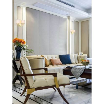 Open Design OR81503 - Zidna svjetiljka CASA 2xE14/12W/230V mesing/krem