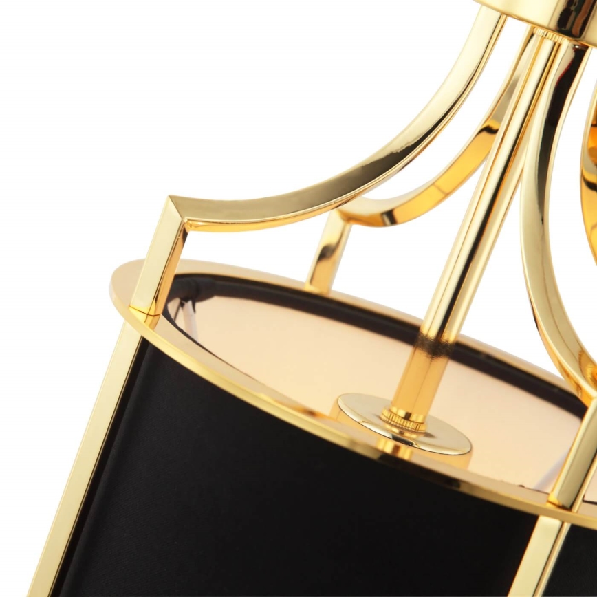 Open Design OR84108 - Luster na lancu LUNGA 1xE27/15W/230V zlatna/crna