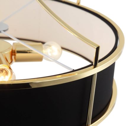 Open Design OR84146 - Luster na šipci STANZA, 4x E27/15W/230V, Ø 55 cm, zlatna/crna