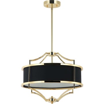 Open Design OR84153 - Luster na šipci STESSO 4xE27/15W/230V promjer 42 cm zlatna/crna