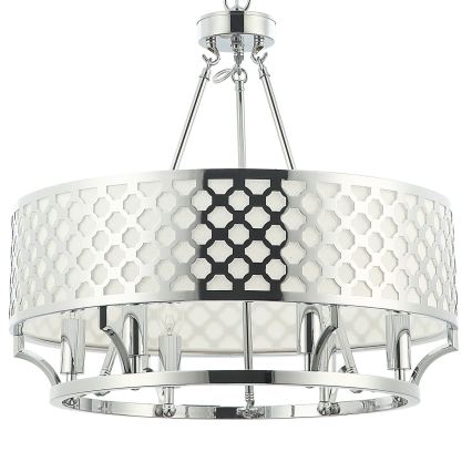Open Design OR84375 - Luster na lancu VERNO 6xE14/12W/230V polirani krom