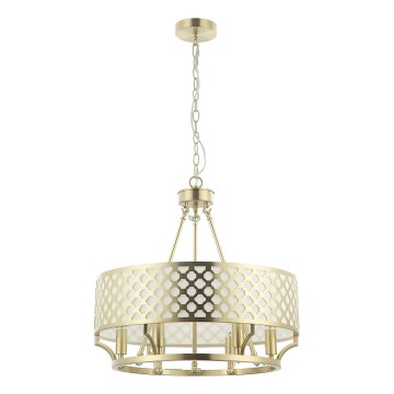 Open Design OR84382 - Luster na lancu VERNO 6xE14/12W/230V Ø 55 cm mesing