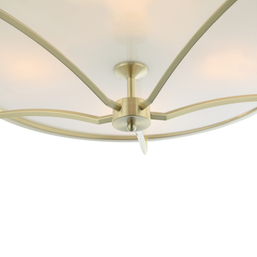 Open Design OR84436 - Stropno svjetlo STESSO 4xE27/12W/230V promjer 65 cm mesing/bijela