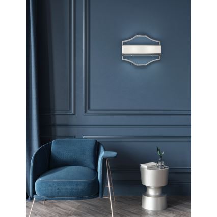 Open Design OR84504 - Zidna svjetiljka GERDO 2xE14/12W/230V sjajni krom/bijela